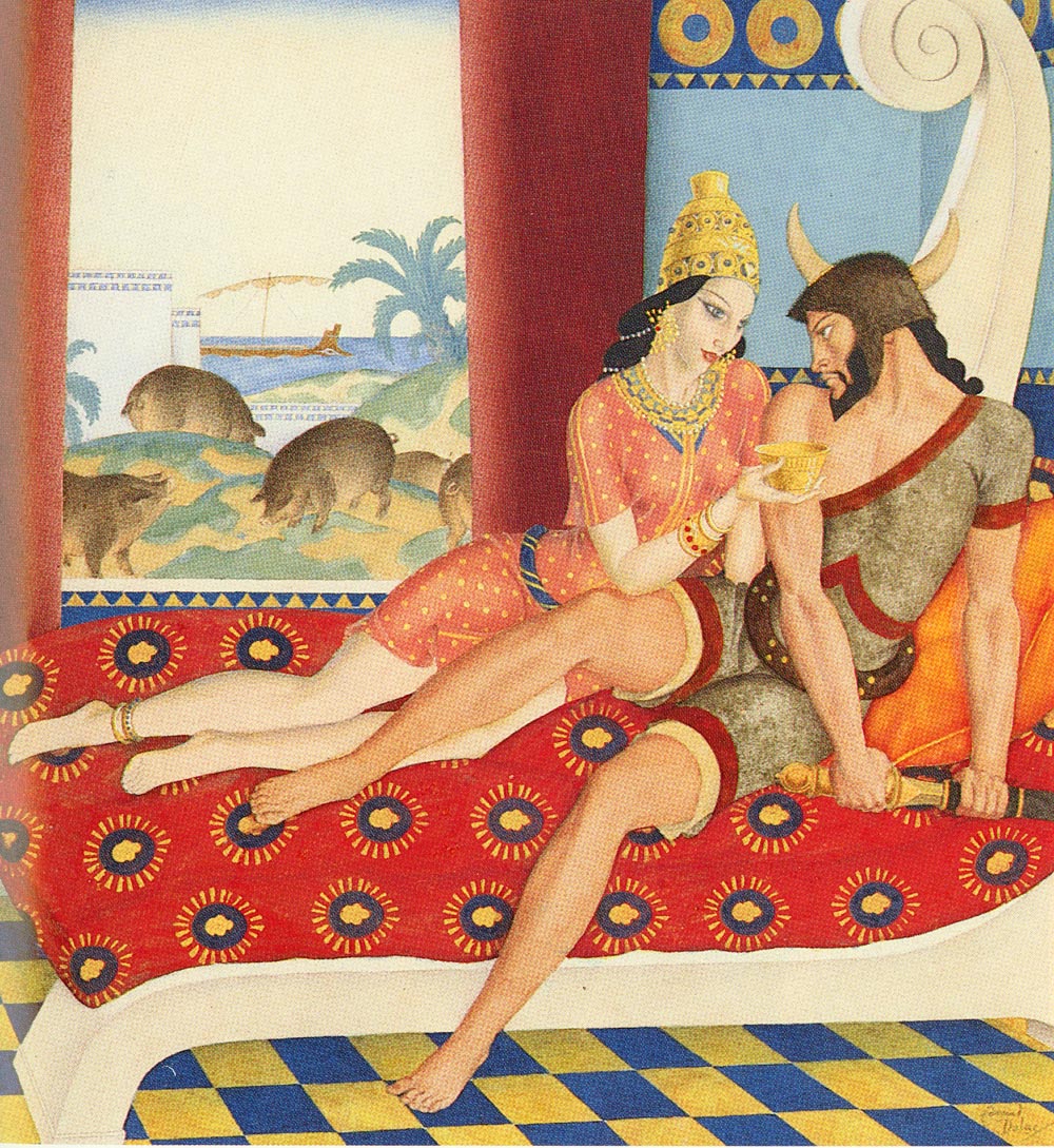 Circe And Ulysses by Edmund Dulac